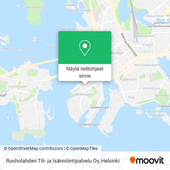 Ruoholahden Tili- ja Isännöintipalvelu Oy kartta