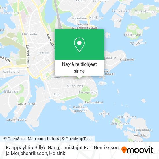 Kauppayhtiö Billy's Gang, Omistajat Kari Henriksson ja Merjahenriksson kartta