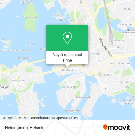 Helsingin op kartta