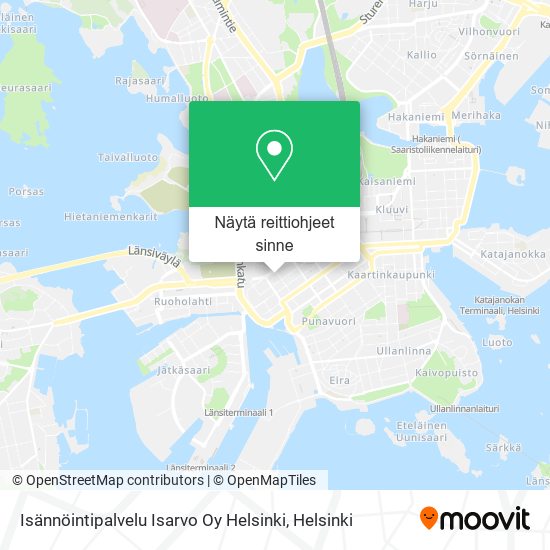 Isännöintipalvelu Isarvo Oy Helsinki kartta