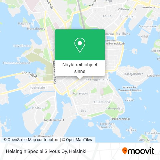 Helsingin Special Siivous Oy kartta