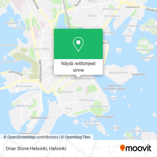 Onar Store Helsinki kartta