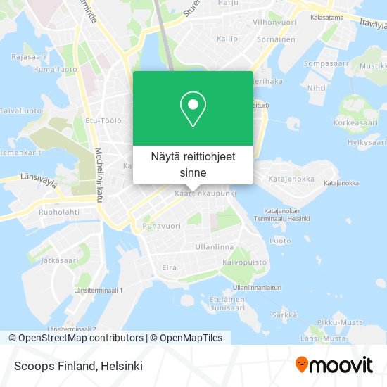Scoops Finland kartta