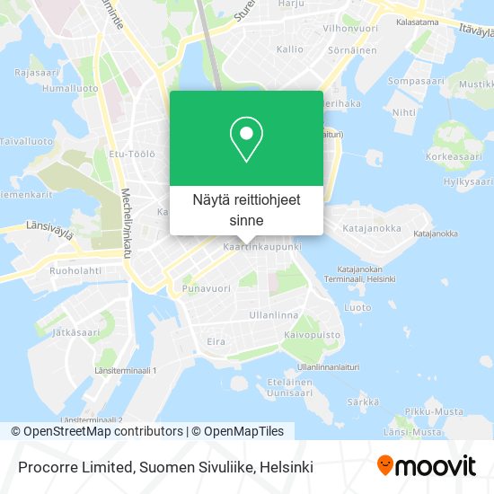Procorre Limited, Suomen Sivuliike kartta