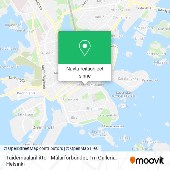Taidemaalariliitto - Målarförbundet, Tm Galleria kartta