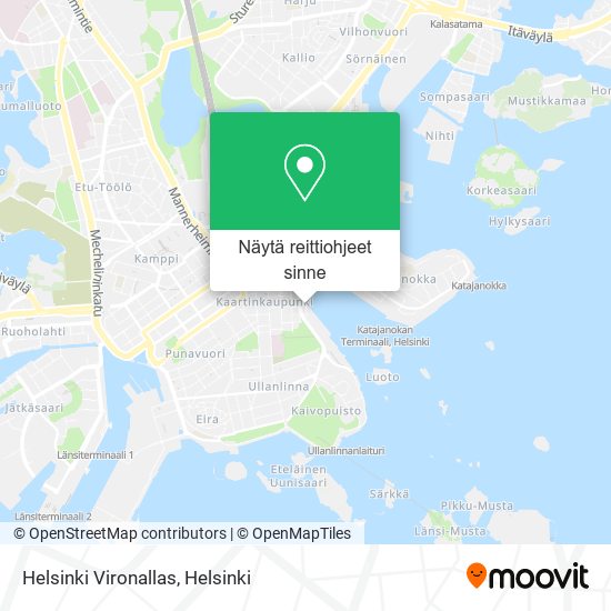 Helsinki Vironallas kartta