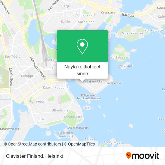 Clavister Finland kartta