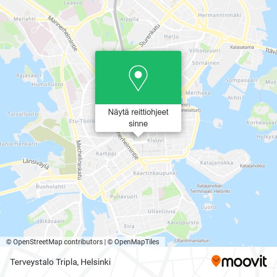 Terveystalo Tripla kartta