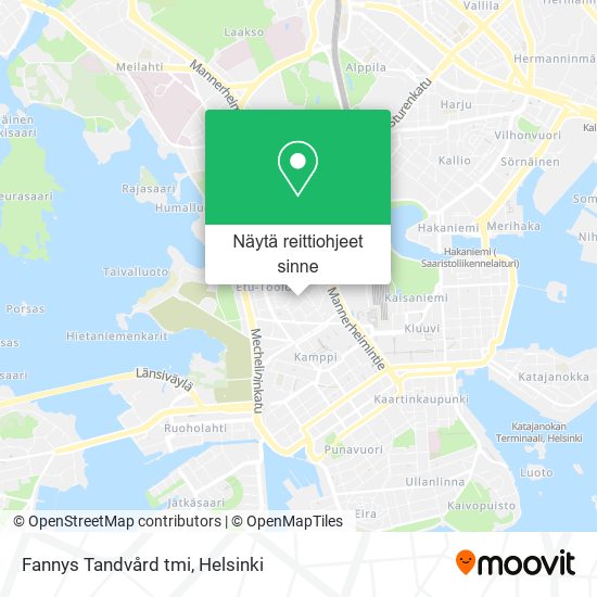 Fannys Tandvård tmi kartta
