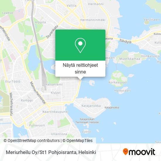 Meriurheilu Oy / St1 Pohjoisranta kartta