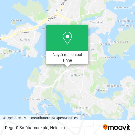 Degerö Småbarnsskola kartta