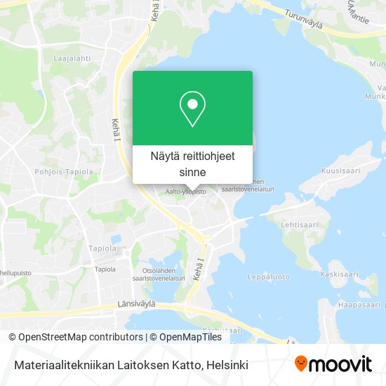 Materiaalitekniikan Laitoksen Katto kartta