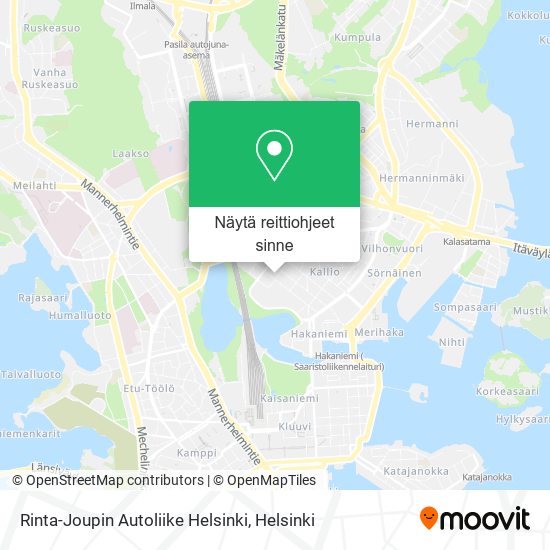 Rinta-Joupin Autoliike Helsinki kartta