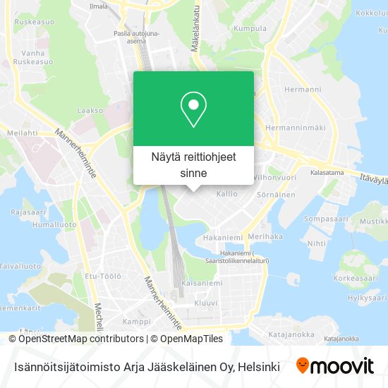 Isännöitsijätoimisto Arja Jääskeläinen Oy kartta