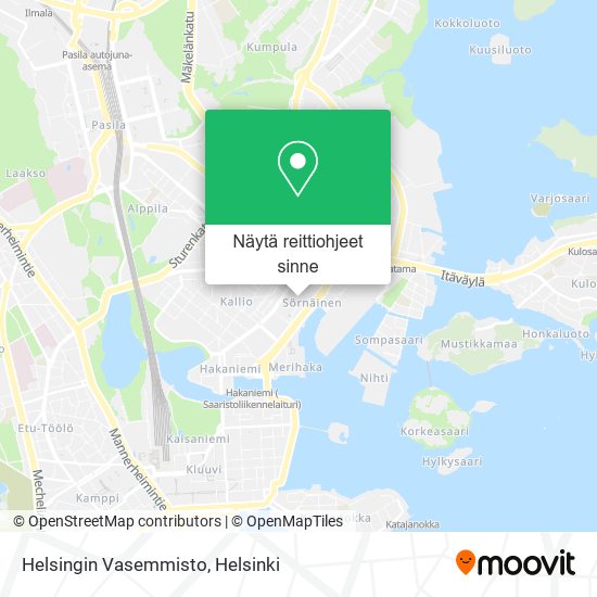 Helsingin Vasemmisto kartta