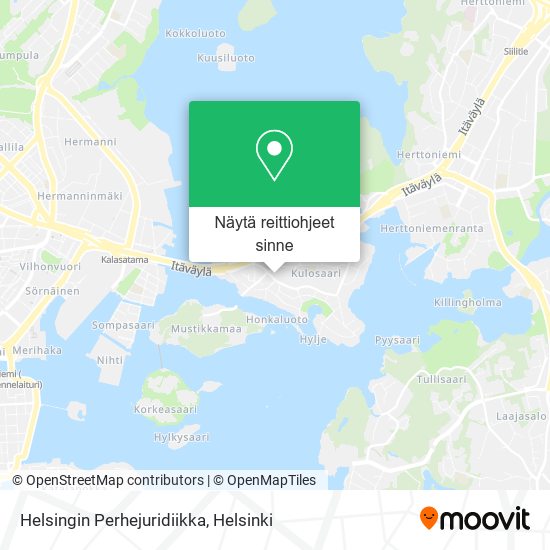 Helsingin Perhejuridiikka kartta