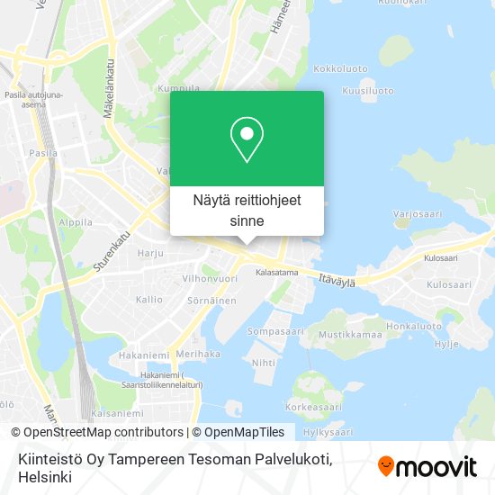 Kiinteistö Oy Tampereen Tesoman Palvelukoti kartta