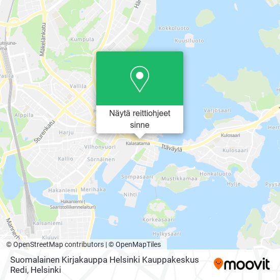 Suomalainen Kirjakauppa Helsinki Kauppakeskus Redi kartta