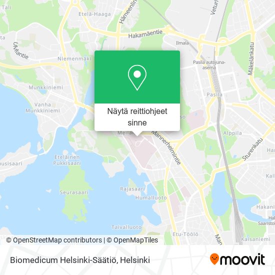 Biomedicum Helsinki-Säätiö kartta