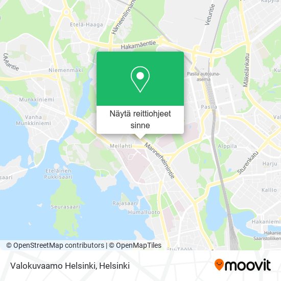 Valokuvaamo Helsinki kartta