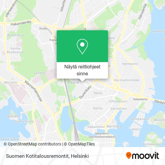 Suomen Kotitalousremontit kartta