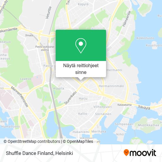 Shuffle Dance Finland kartta