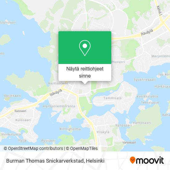 Burman Thomas Snickarverkstad kartta
