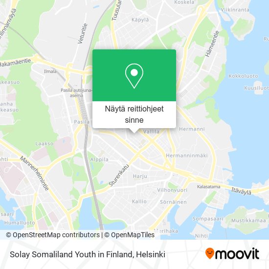 Solay Somaliland Youth in Finland kartta
