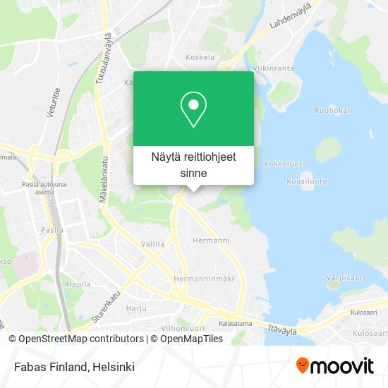 Fabas Finland kartta