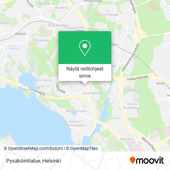 Pysäköintialue kartta