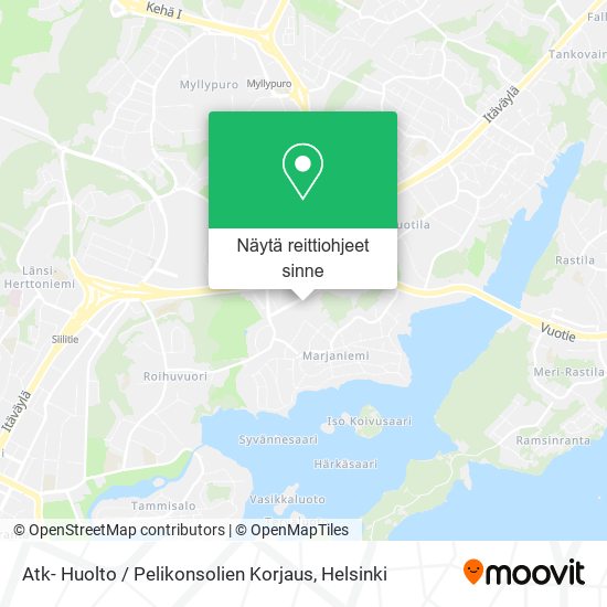 Atk- Huolto / Pelikonsolien Korjaus kartta