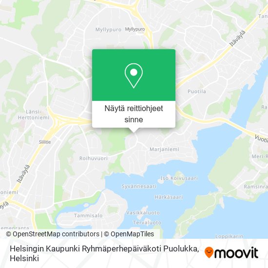 Helsingin Kaupunki Ryhmäperhepäiväkoti Puolukka kartta