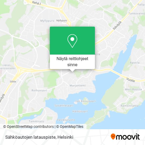 Sähköautojen latauspiste kartta