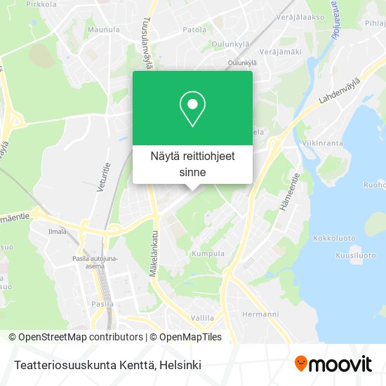 Teatteriosuuskunta Kenttä kartta