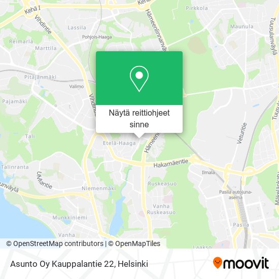 Asunto Oy Kauppalantie 22 kartta
