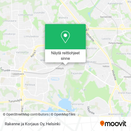 Rakenne ja Korjaus Oy kartta