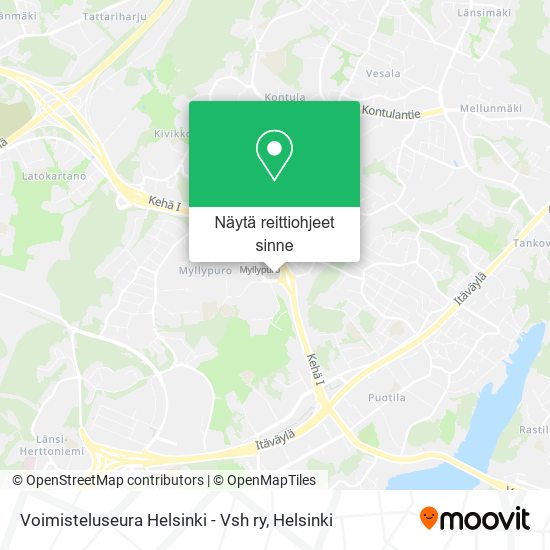 Voimisteluseura Helsinki - Vsh ry kartta