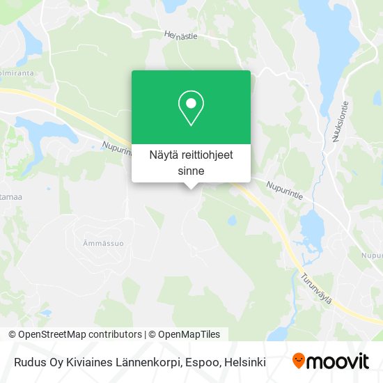 Rudus Oy Kiviaines Lännenkorpi, Espoo kartta