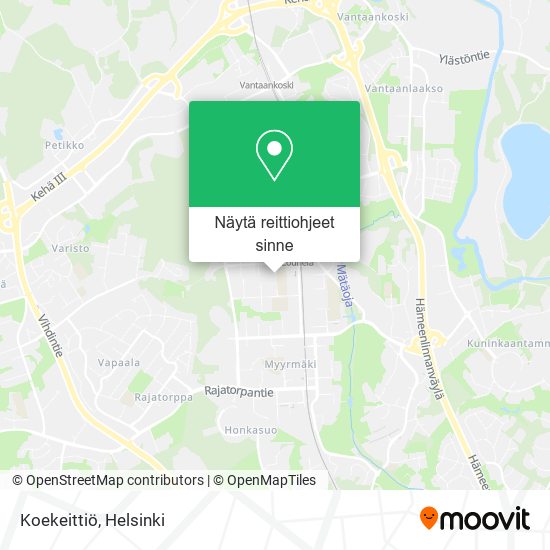 Koekeittiö kartta