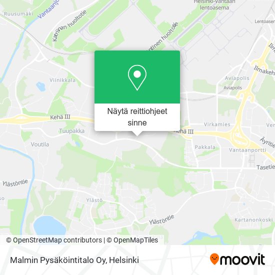 Malmin Pysäköintitalo Oy kartta