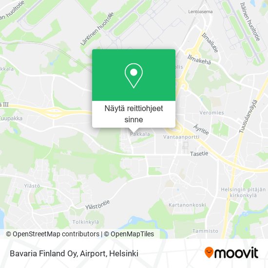 Bavaria Finland Oy, Airport kartta