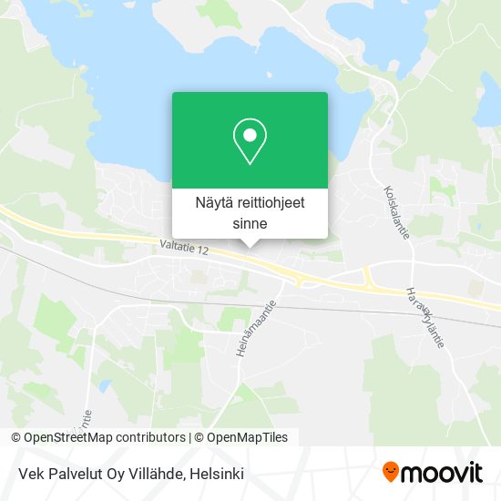 Vek Palvelut Oy Villähde kartta