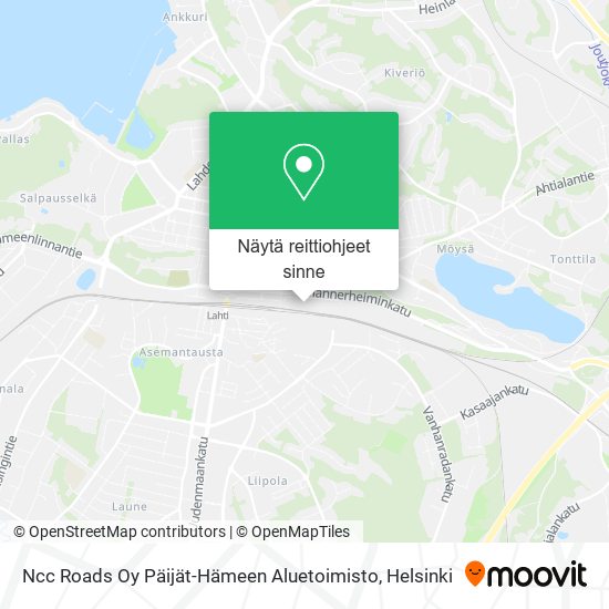 Ncc Roads Oy Päijät-Hämeen Aluetoimisto kartta