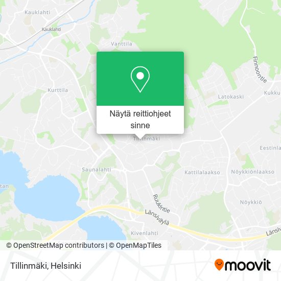 Tillinmäki kartta