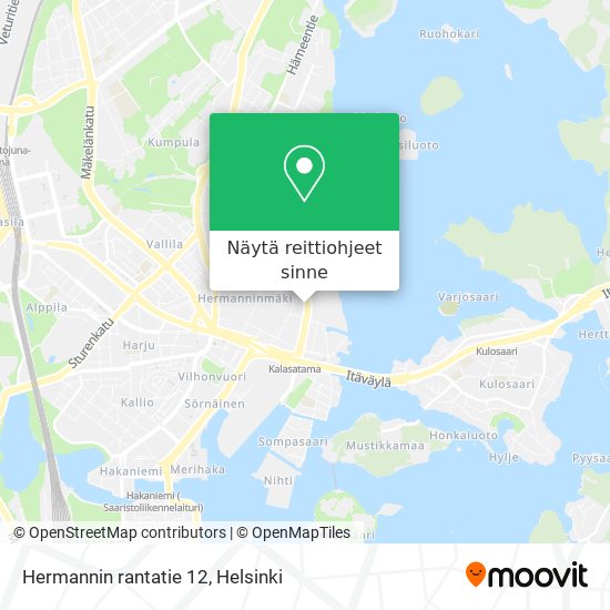 Hermannin rantatie 12 kartta