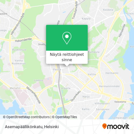 Kuinka päästä kohteeseen Asemapäällikönkatu paikassa Helsinki  kulkuvälineellä Bussi, Juna tai Metro?