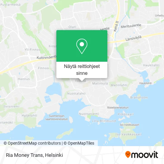 Ria Money Trans kartta