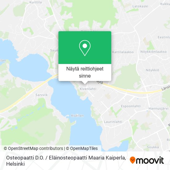 Osteopaatti D.O. / Eläinosteopaatti Maaria Kaiperla kartta
