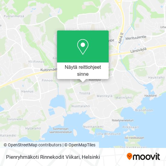 Pienryhmäkoti Rinnekodit Viikari kartta
