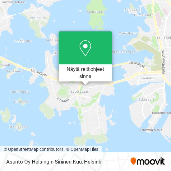 Asunto Oy Helsingin Sininen Kuu kartta